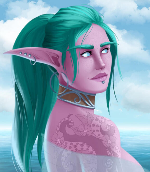 Rendered portrait