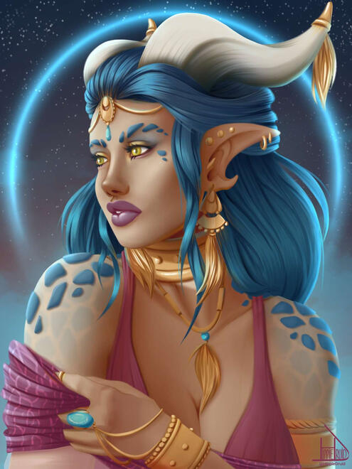 Rendered portrait